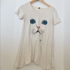 Kitty T-shirt dress